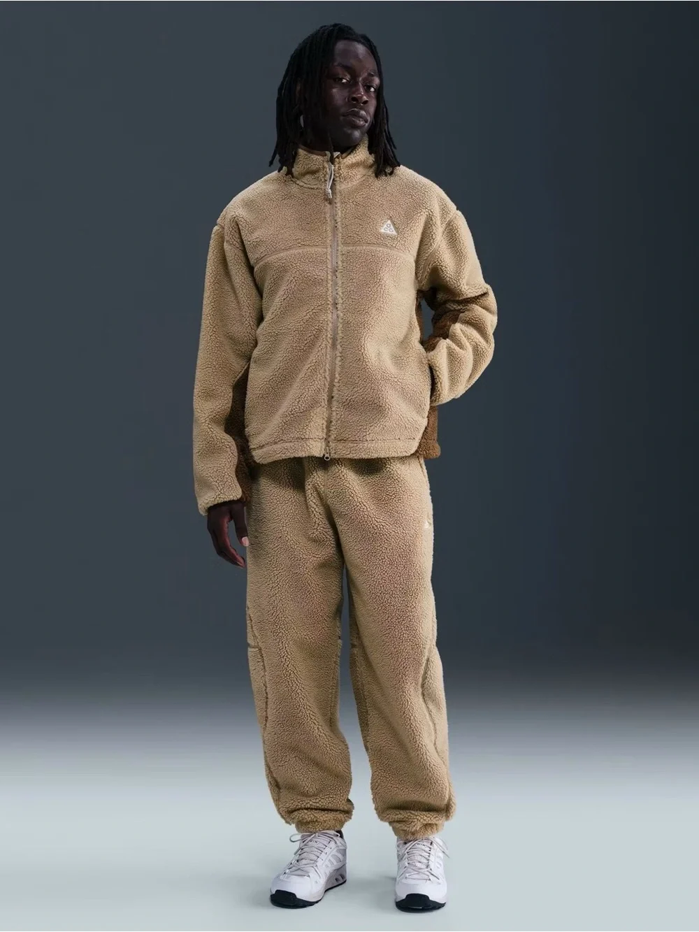 Nike ACG Canwell Glacier Therma-FIT ADV Windproof Sherpa Fleece Pants Beige